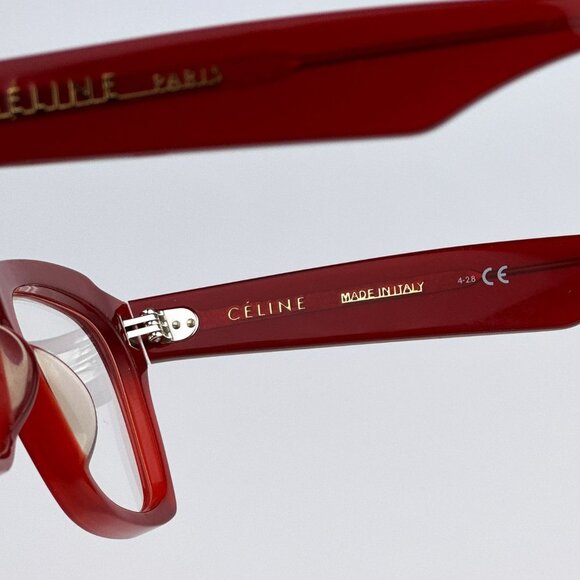 Celine CL40058I 066 Eyeglasses Red Butterfly Women CL 40058I - Picture 11 of 13